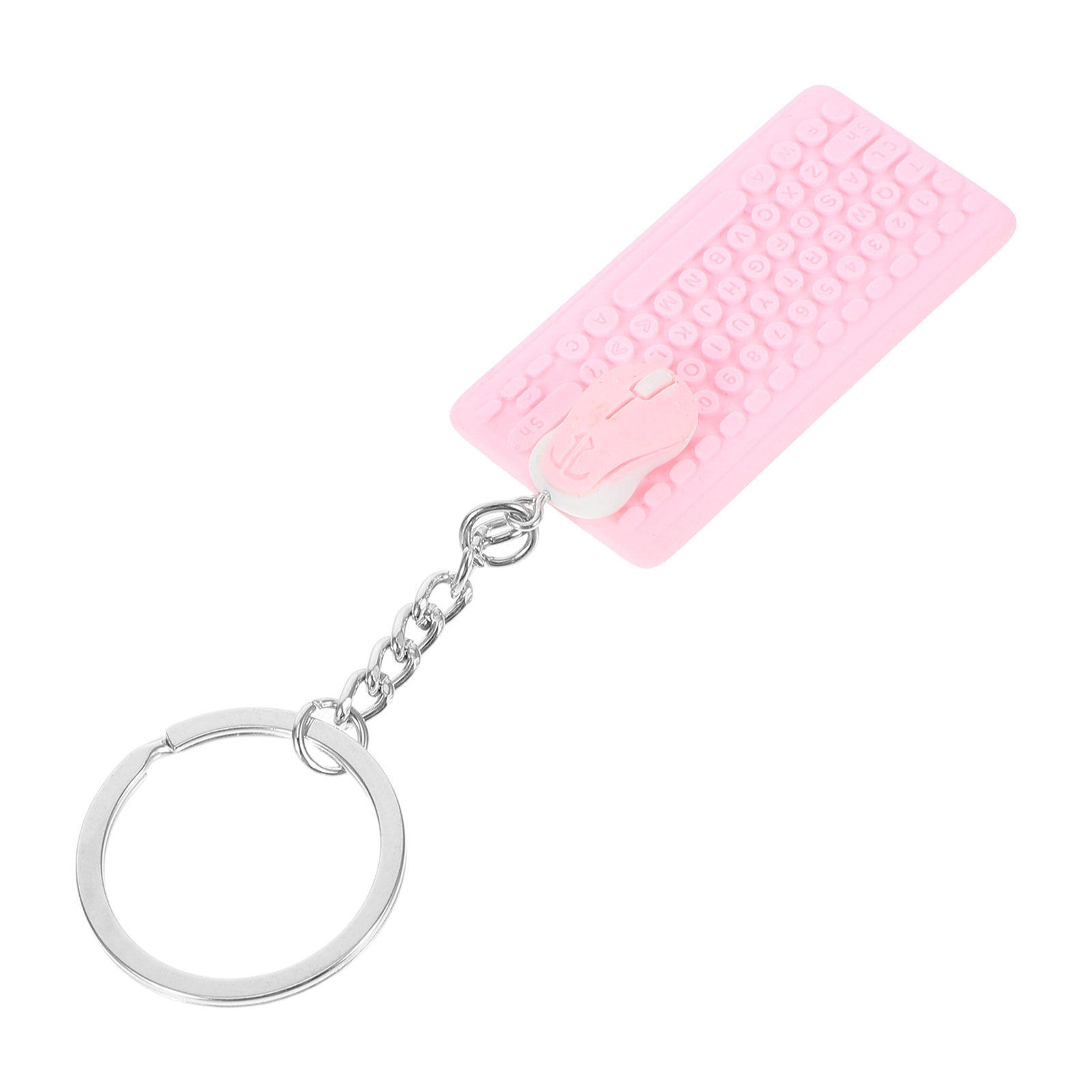 Kawaii Tech Accessories - Mini Keyboard and Mouse Keychain Cute