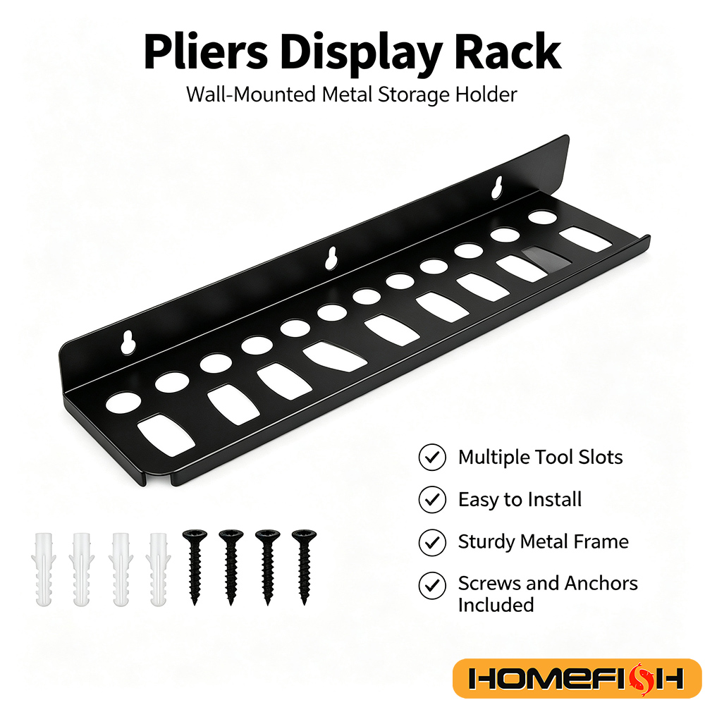 Tech Accessories Holder - Wall Mount Tool Organizer Rack Screwdriver
