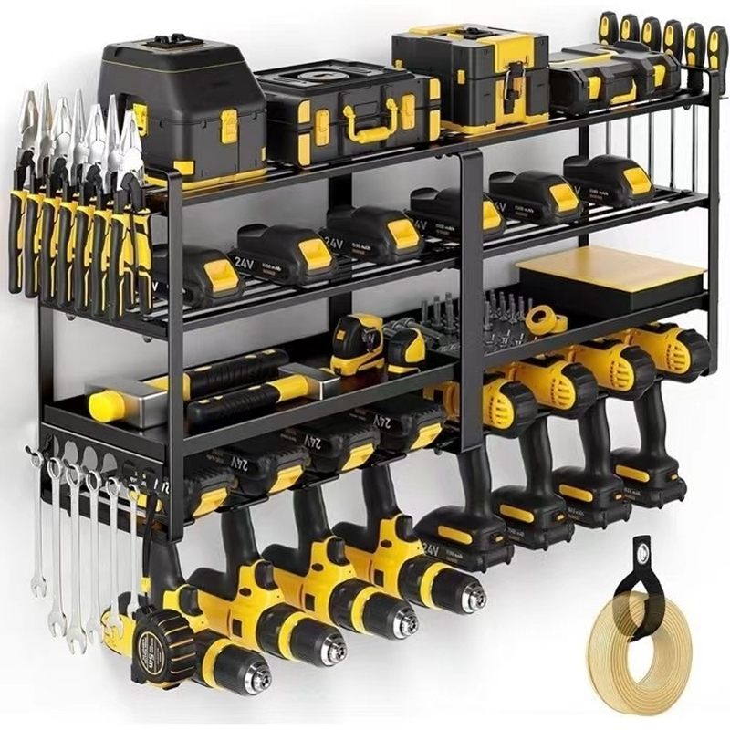 Tech Accessories Holder - Hand Power Tool Organizer Rack Wall