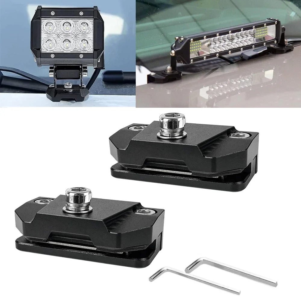 Tech Accessories Holder - Universal 2Pcs Hood Mount Light Brackets