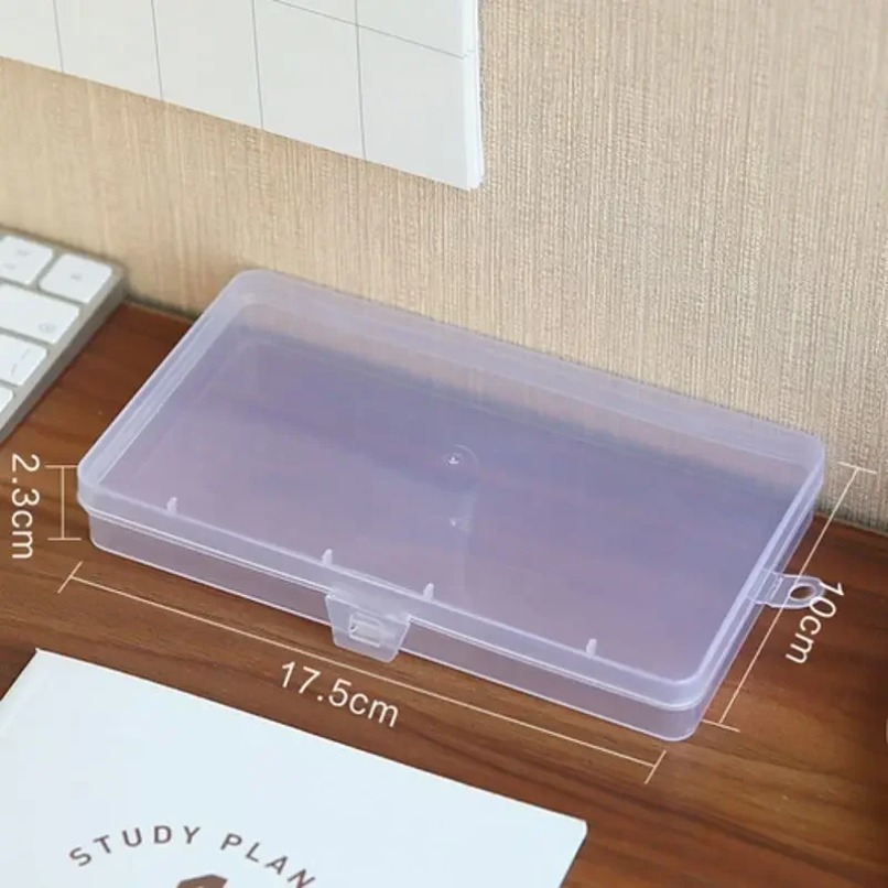 Transparent Plastic Storage Bo - Tech Accessories For Office Desk ulasan dan harga