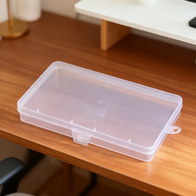 Transparent Plastic Storage Bo - Tech Accessories For Office Desk ulasan dan harga