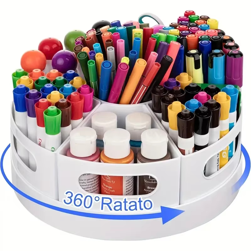 360° Rotating Desk Organizer W - Tech Accessories For Office Desk ulasan dan harga