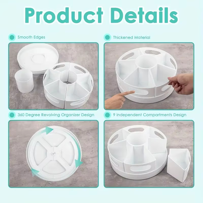 360° Rotating Desk Organizer W - Tech Accessories For Office Desk ulasan dan harga