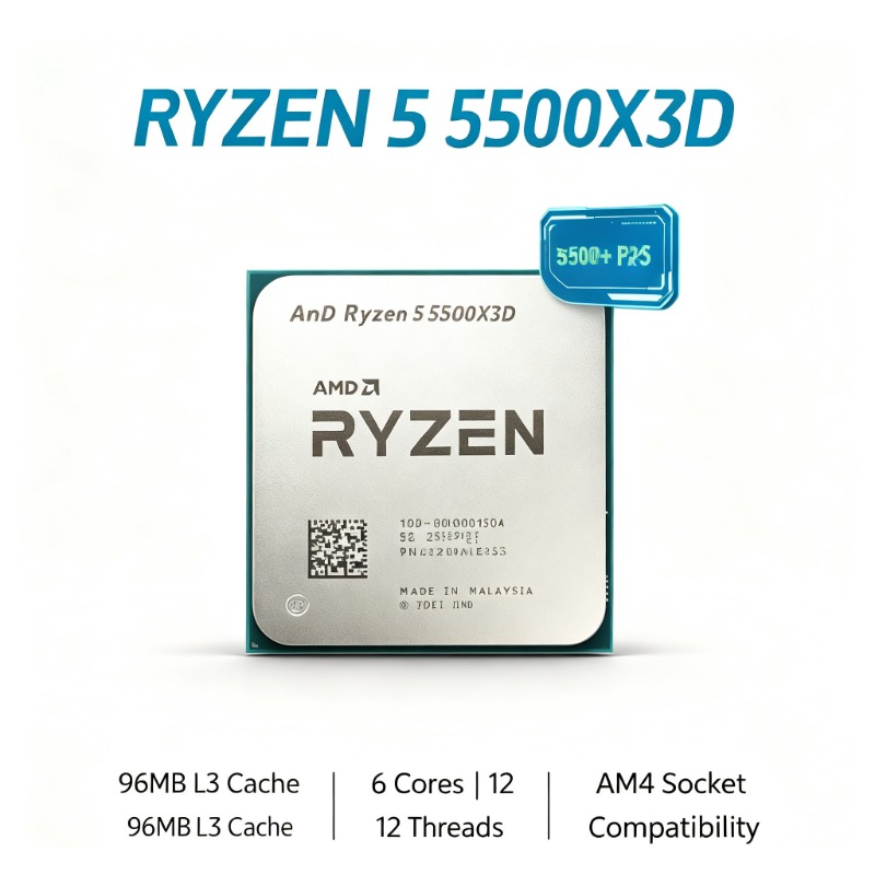 Ryzen 5 5500X3D Processor Sock - Amd Cpu Ryzen 5 ulasan dan harga