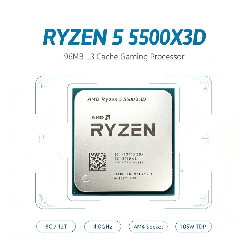 Ryzen 5 5500X3D Processor Sock - Amd Cpu Ryzen 5 ulasan dan harga
