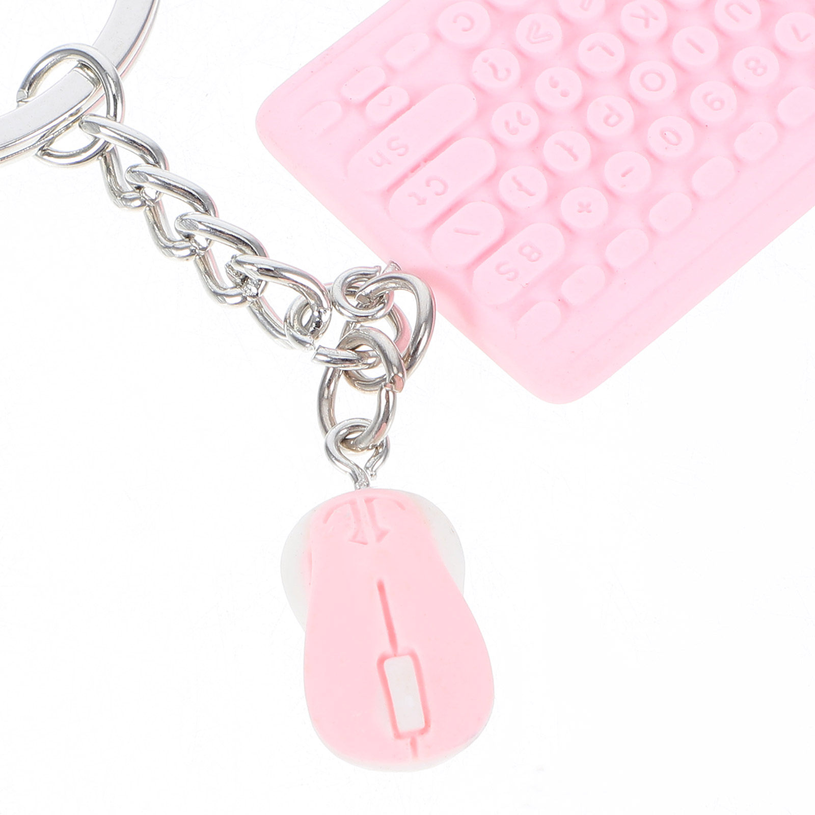 Mini Keyboard and Mouse Keycha - Kawaii Tech Accessories ulasan dan harga