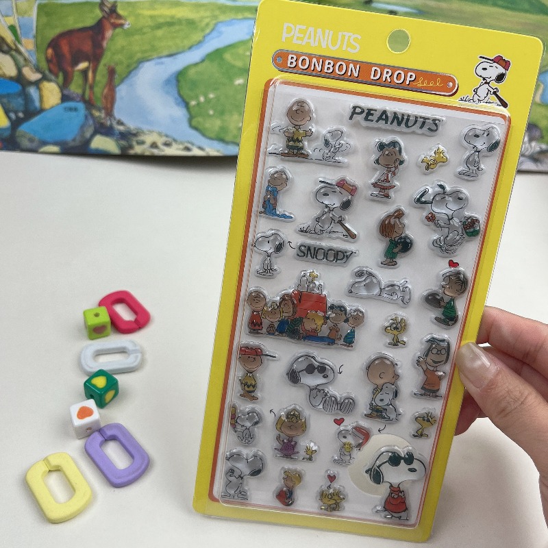 8Pcs Cute Snoopy Cartoon 3D Re - Tech Office Accessories ulasan dan harga