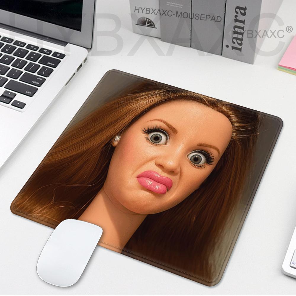 Cute Funny Doll Face Mouse Pad - Tech Accessories For Office Desk ulasan dan harga