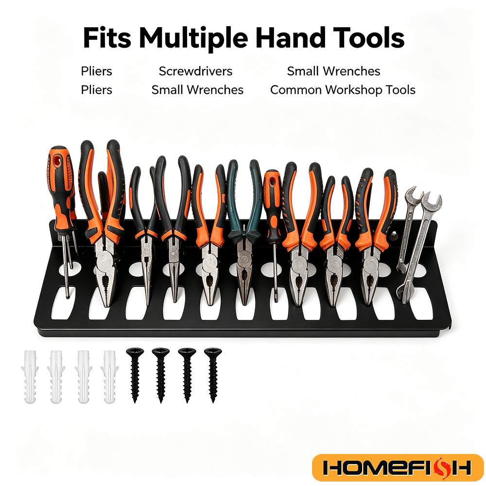 Wall Mount Tool Organizer Rack - Tech Accessories Holder ulasan dan harga