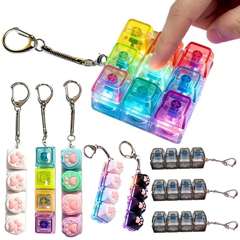 New hot LED Keyboard Keychain  - Tech Office Accessories ulasan dan harga
