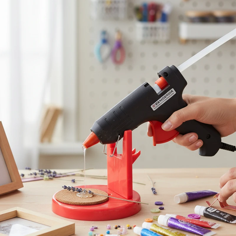 Drip Resistant Glue Gun Stand  - Tech Accessories Holder ulasan dan harga