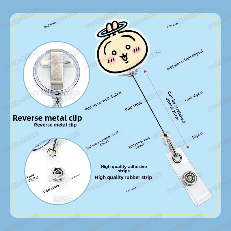 jiyi Retractable Badge Reel Ka - Kawaii Tech Accessories ulasan dan harga