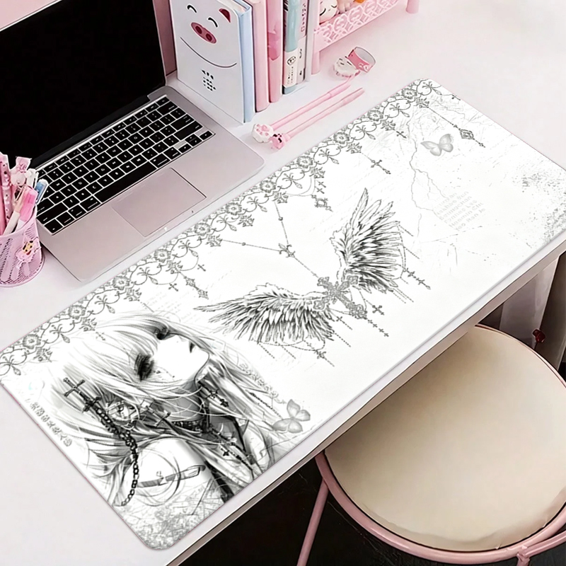 Leather Mousepad Black White A - Tech Accessories For Office Desk ulasan dan harga