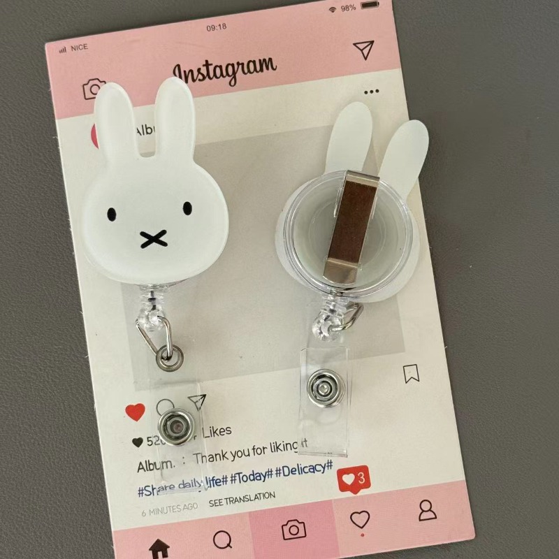 Kawaii Miffy ID Badge Holder w - Kawaii Tech Accessories ulasan dan harga